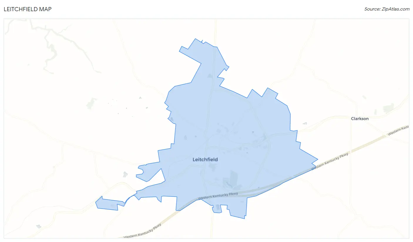 Leitchfield Map