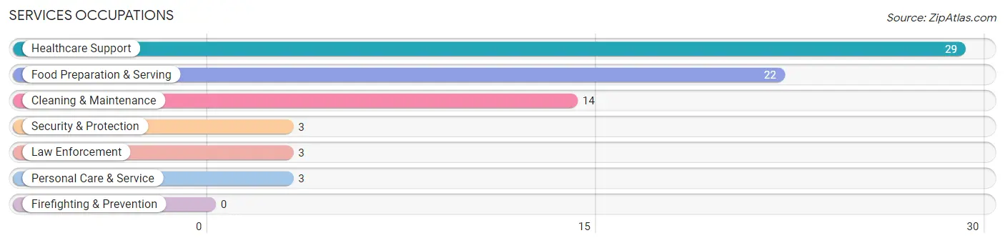 Services Occupations in Lewisburg