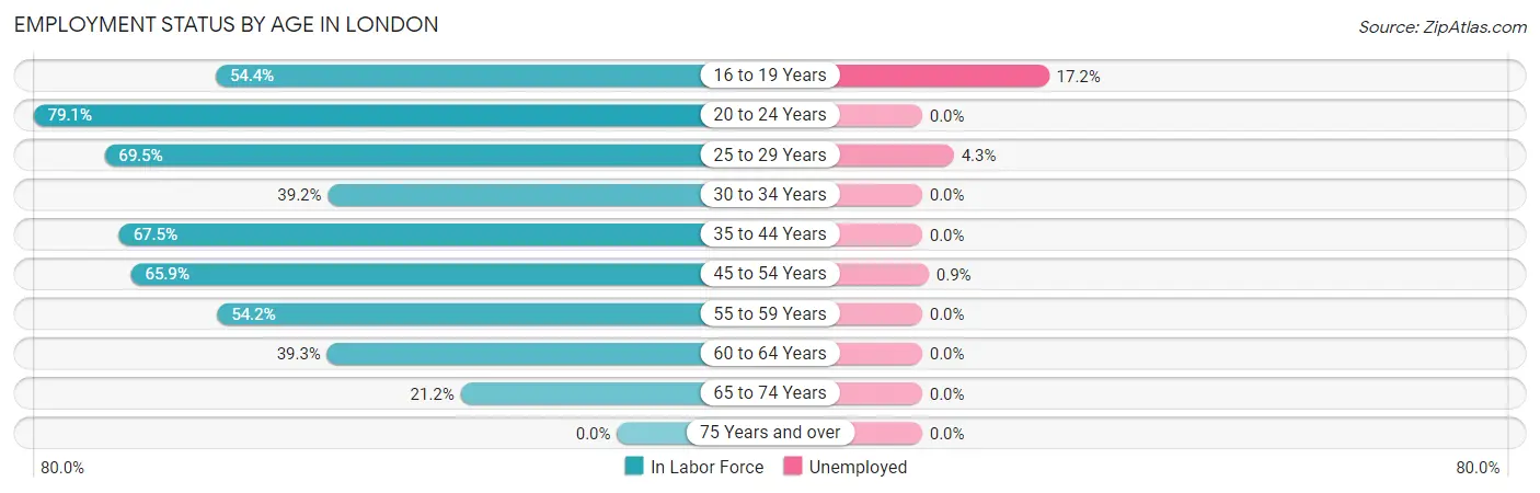 Employment Status by Age in London
