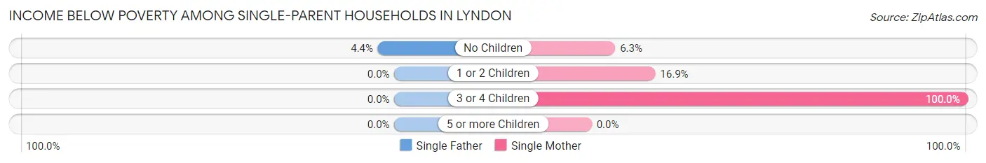 Income Below Poverty Among Single-Parent Households in Lyndon