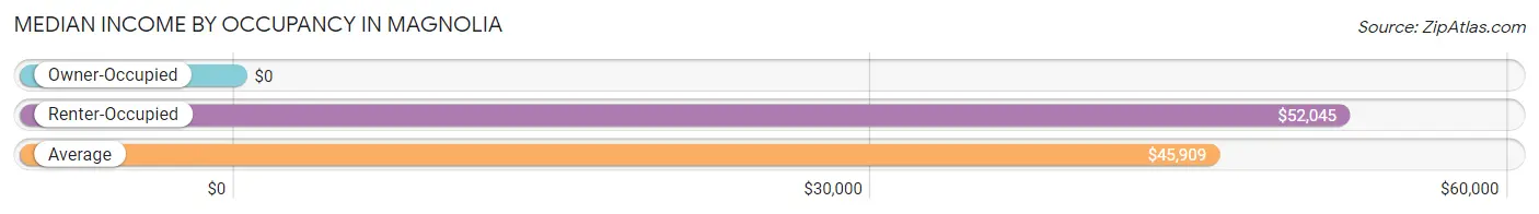 Median Income by Occupancy in Magnolia