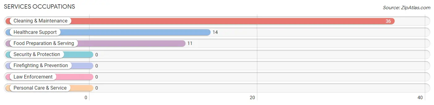Services Occupations in McDowell