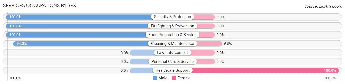 Services Occupations by Sex in McKee