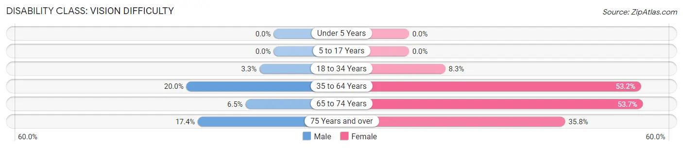 Disability in McKee: <span>Vision Difficulty</span>