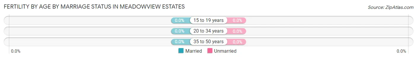 Female Fertility by Age by Marriage Status in Meadowview Estates