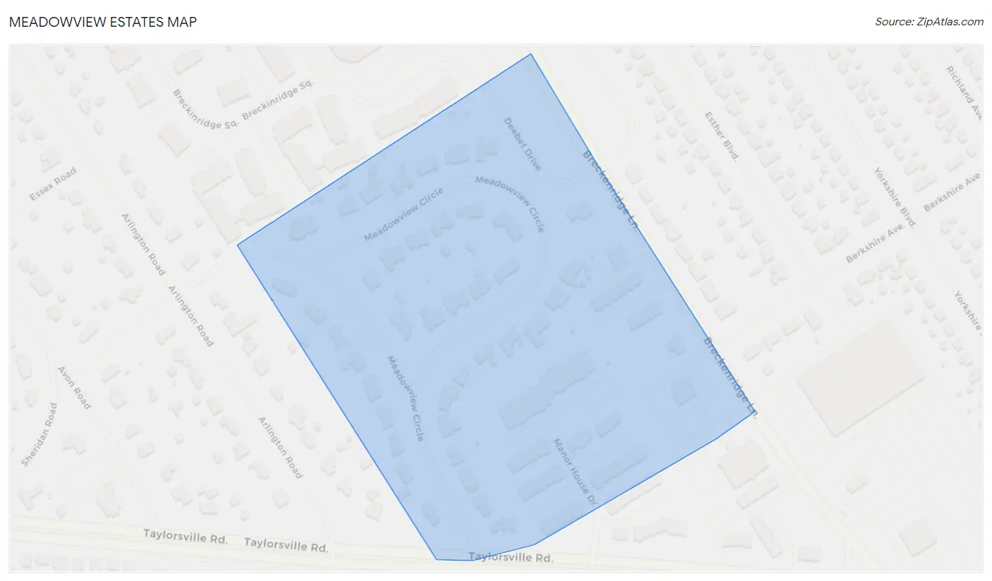 Meadowview Estates Map