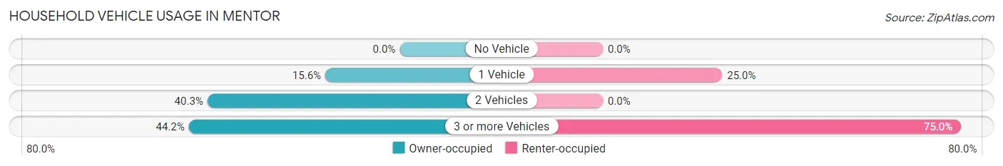 Household Vehicle Usage in Mentor