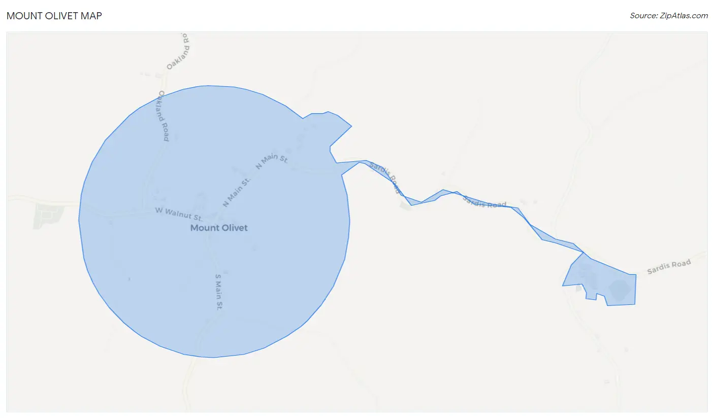 Mount Olivet Map