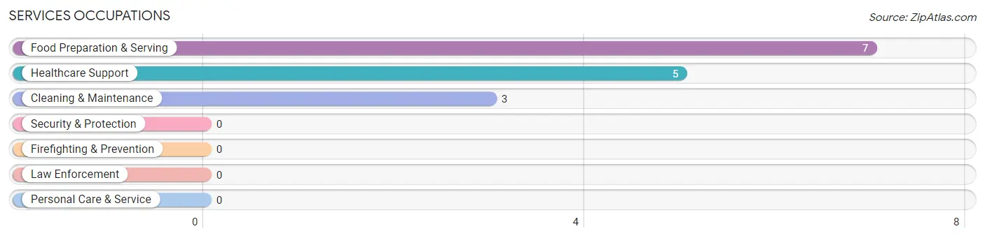 Services Occupations in Mount Olivet