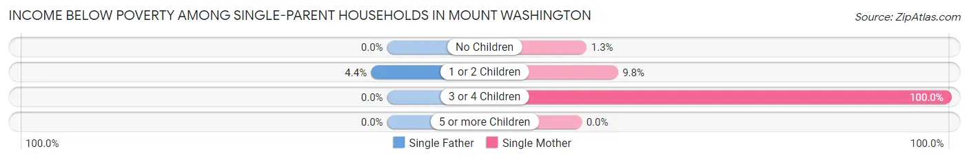 Income Below Poverty Among Single-Parent Households in Mount Washington