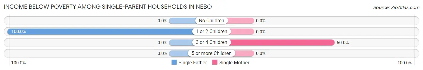 Income Below Poverty Among Single-Parent Households in Nebo