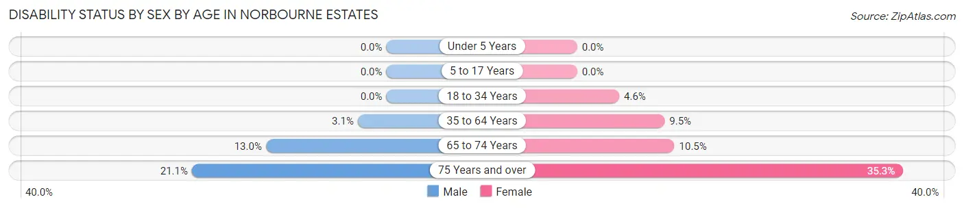 Disability Status by Sex by Age in Norbourne Estates