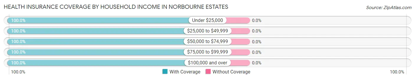 Health Insurance Coverage by Household Income in Norbourne Estates