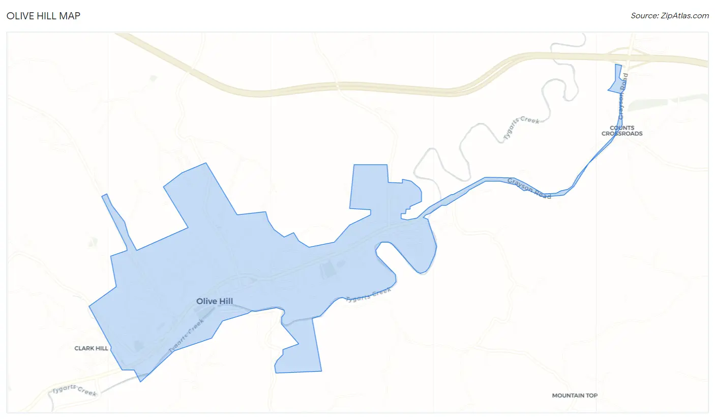 Olive Hill Map