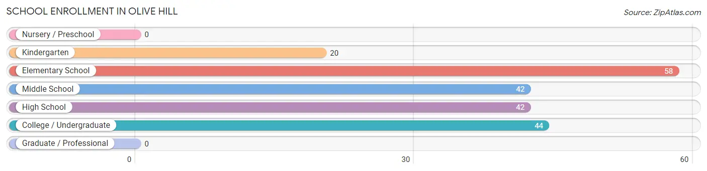 School Enrollment in Olive Hill