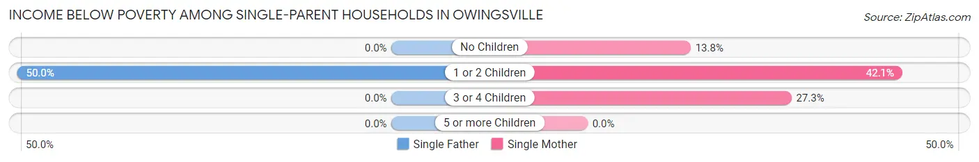 Income Below Poverty Among Single-Parent Households in Owingsville