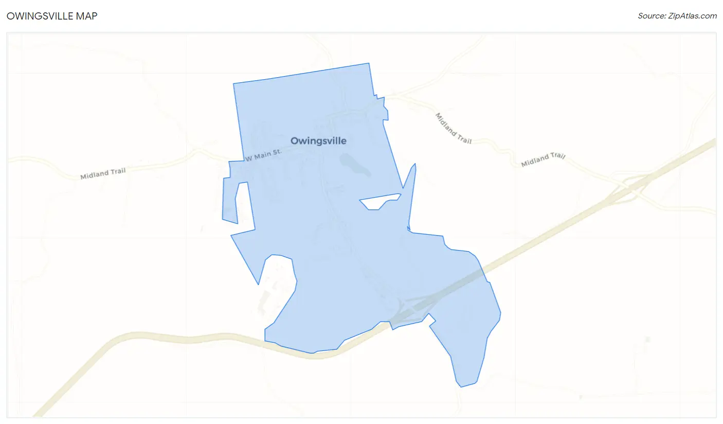 Owingsville Map