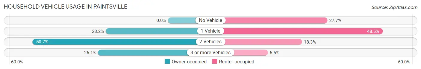 Household Vehicle Usage in Paintsville