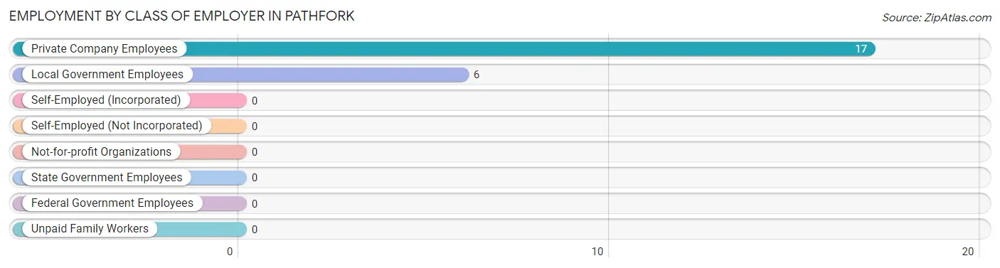 Employment by Class of Employer in Pathfork