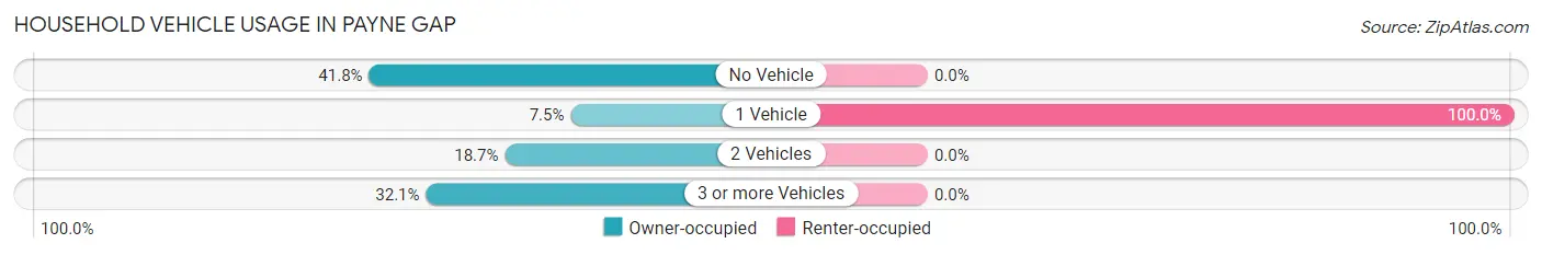 Household Vehicle Usage in Payne Gap