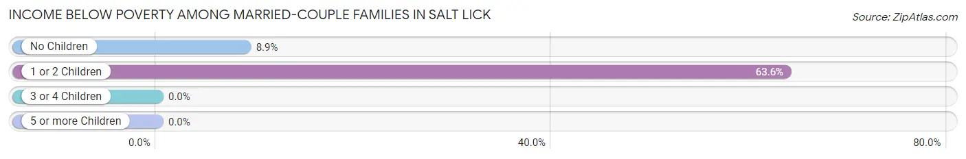 Income Below Poverty Among Married-Couple Families in Salt Lick