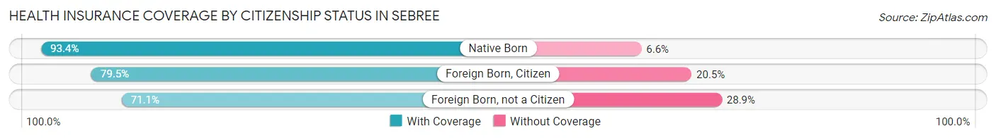 Health Insurance Coverage by Citizenship Status in Sebree