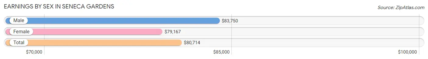 Earnings by Sex in Seneca Gardens