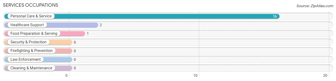 Services Occupations in Seneca Gardens