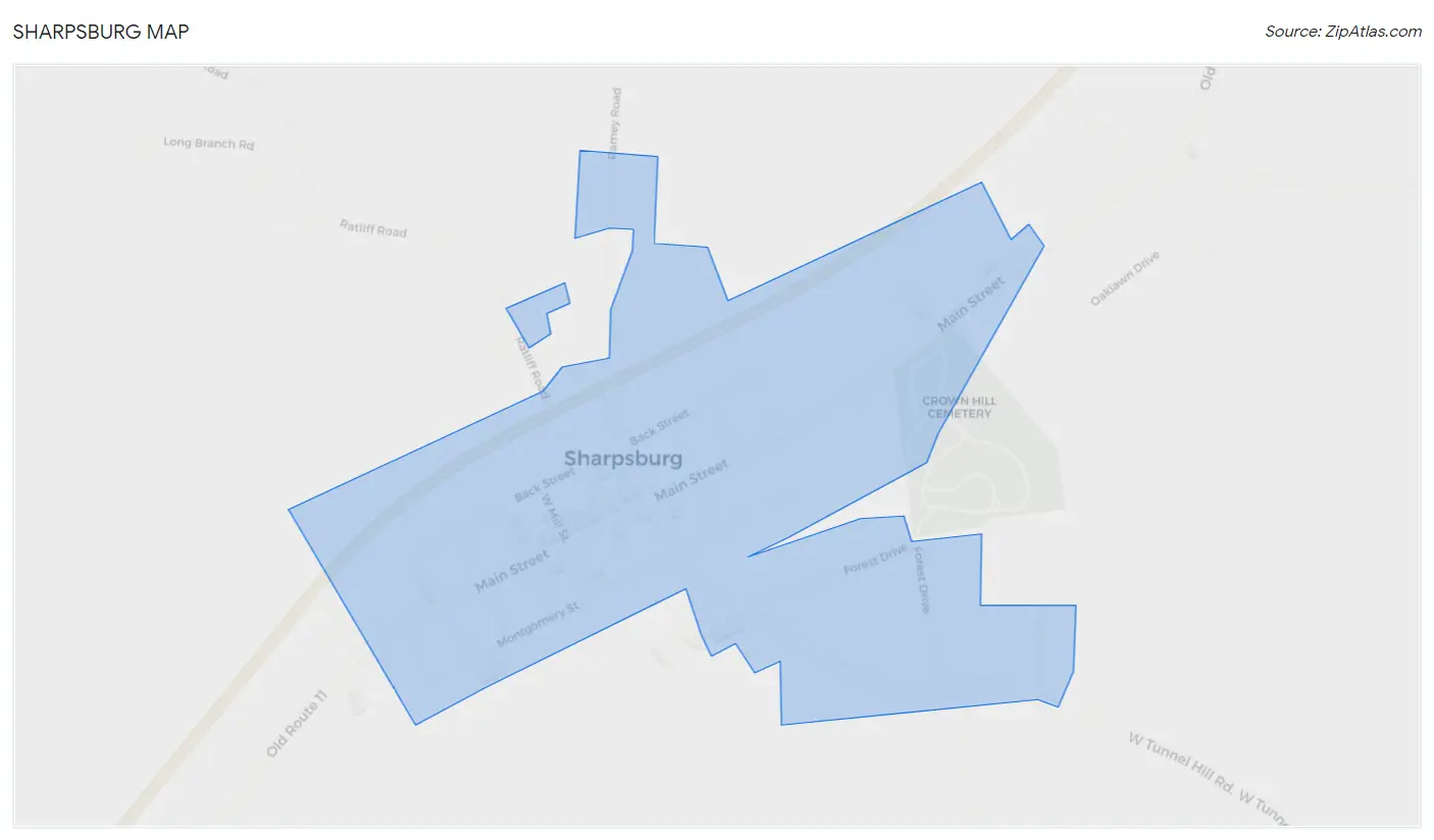 Sharpsburg Map