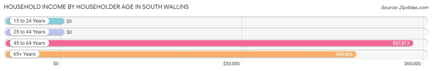 Household Income by Householder Age in South Wallins