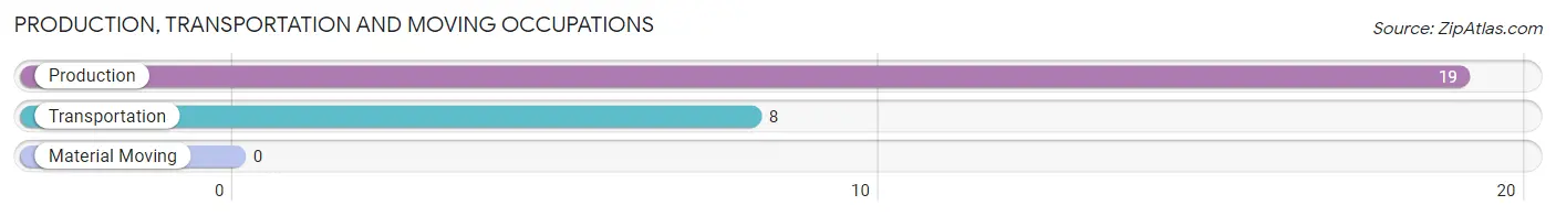 Production, Transportation and Moving Occupations in Summer Shade