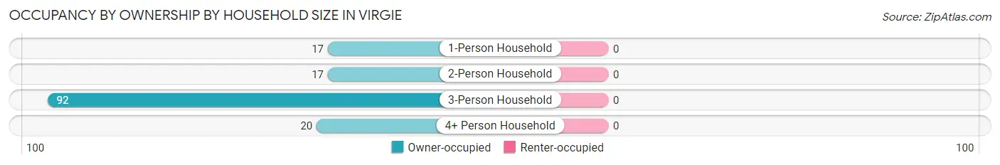 Occupancy by Ownership by Household Size in Virgie