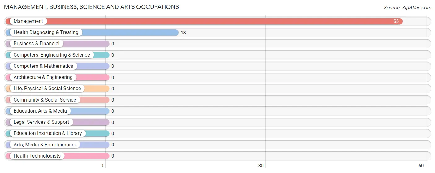 Management, Business, Science and Arts Occupations in Whitley City