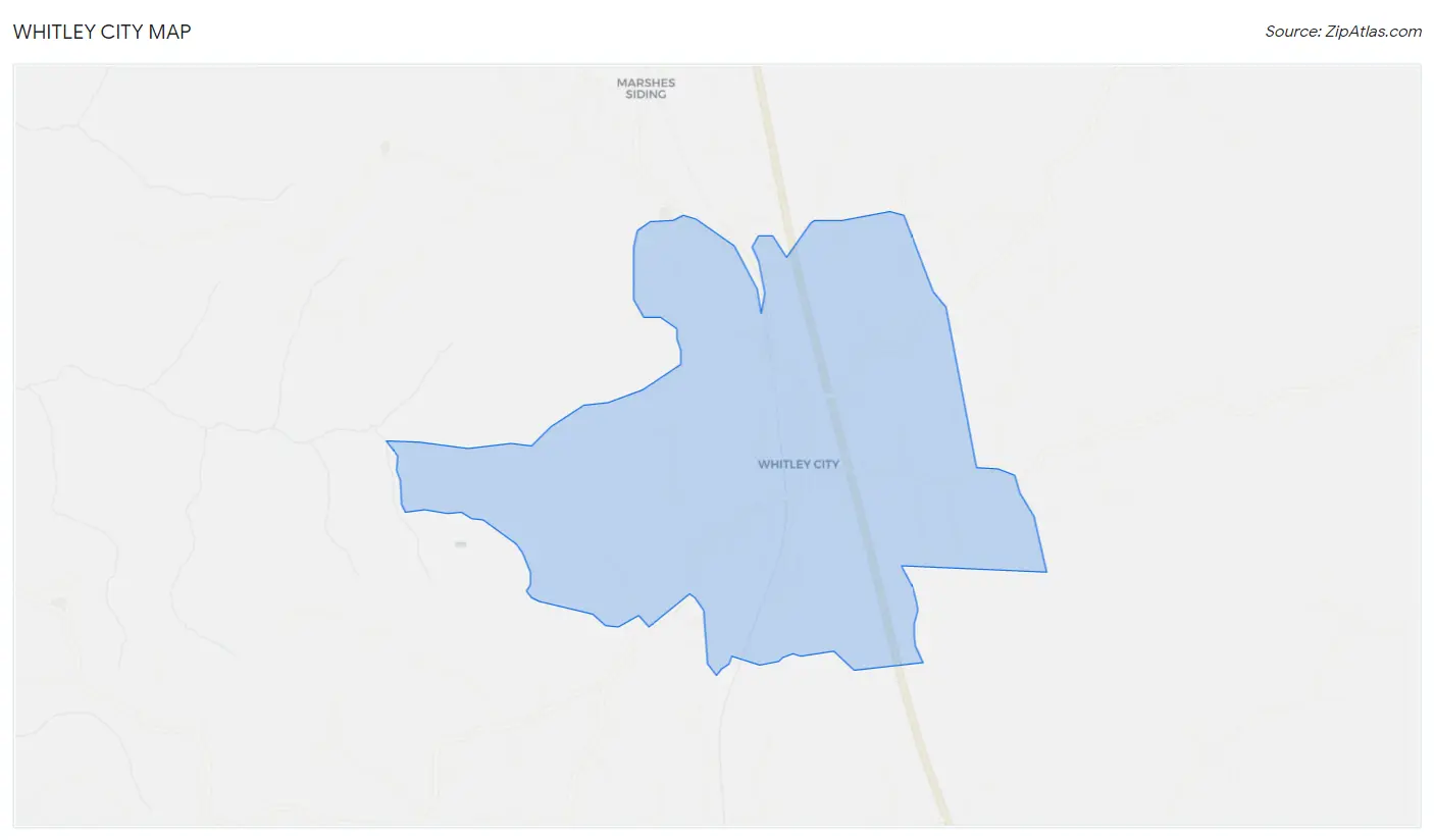 Whitley City Map