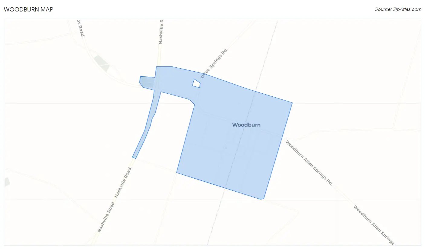 Woodburn Map