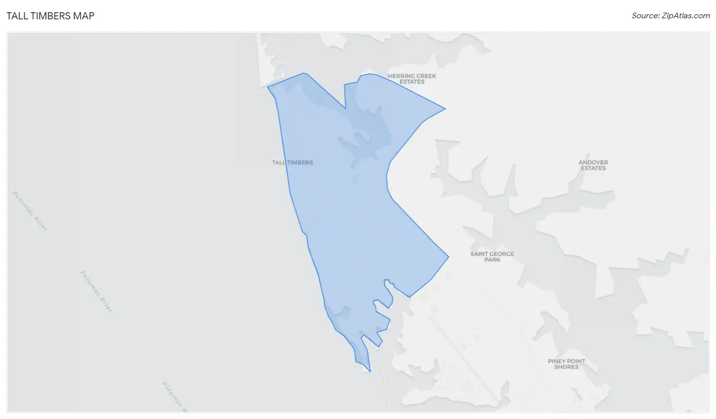 Tall Timbers, MD 2023 Zip Atlas