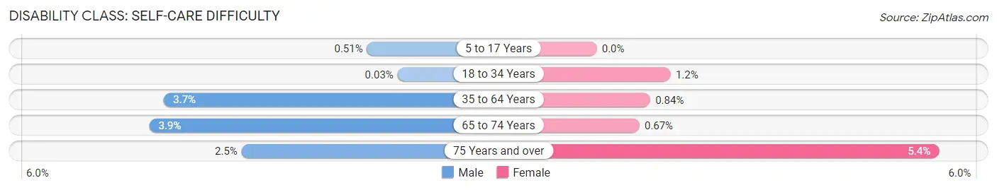 Disability in Biddeford: <span>Self-Care Difficulty</span>