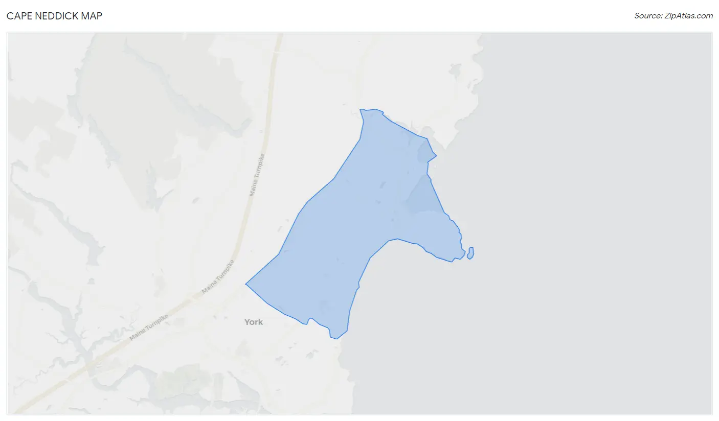 Cape Neddick Map