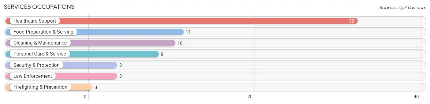Services Occupations in Eastport