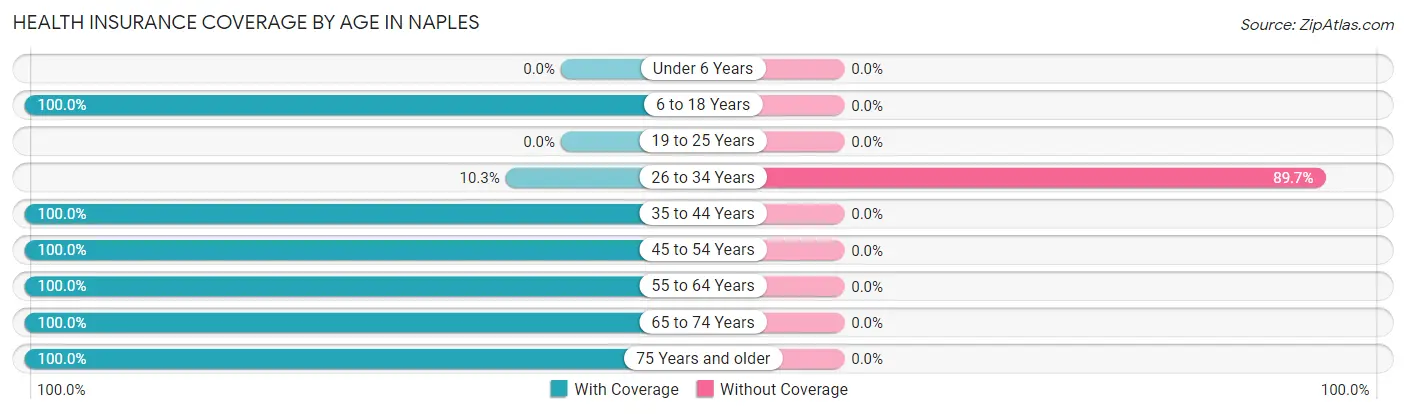 Health Insurance Coverage by Age in Naples