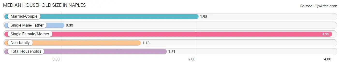 Median Household Size in Naples