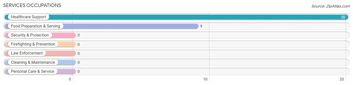 Services Occupations in Wilton