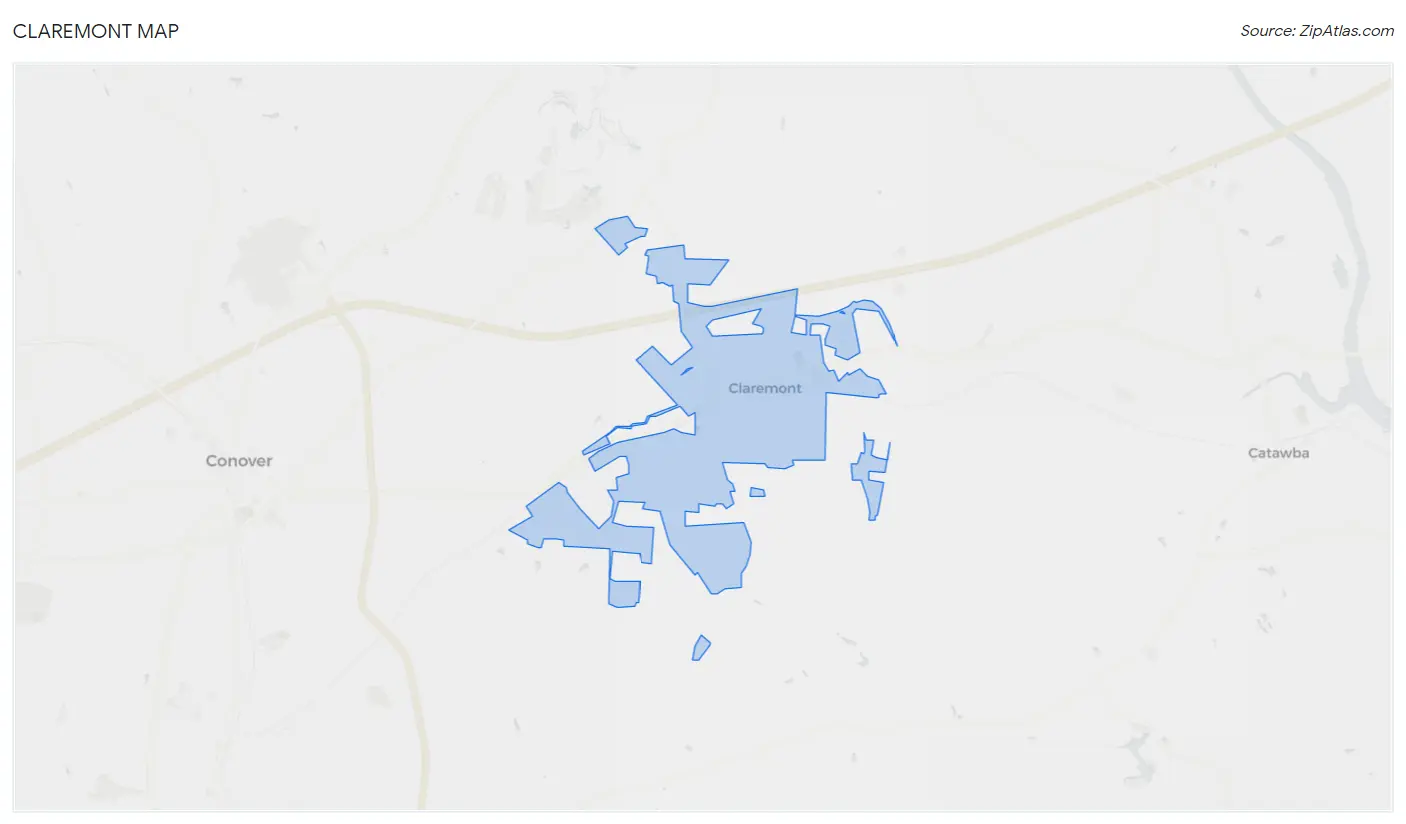 Claremont, NC Zip Codes Map & Profile 2023 Zip Atlas