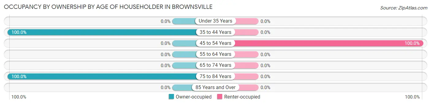 Occupancy by Ownership by Age of Householder in Brownsville