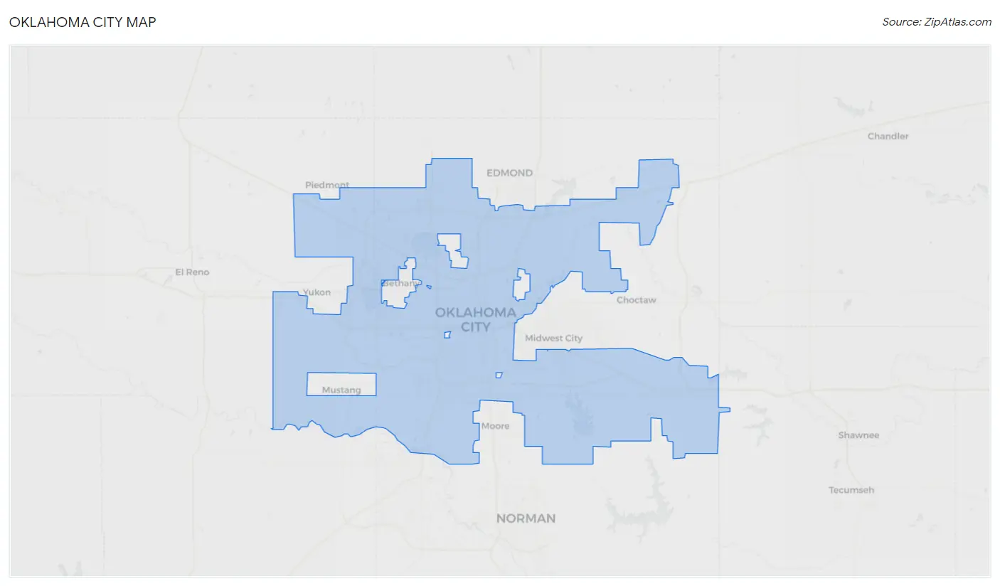 Oklahoma City Map