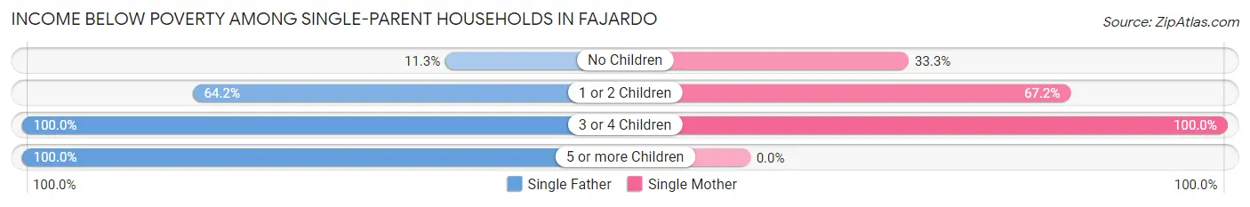 Income Below Poverty Among Single-Parent Households in Fajardo