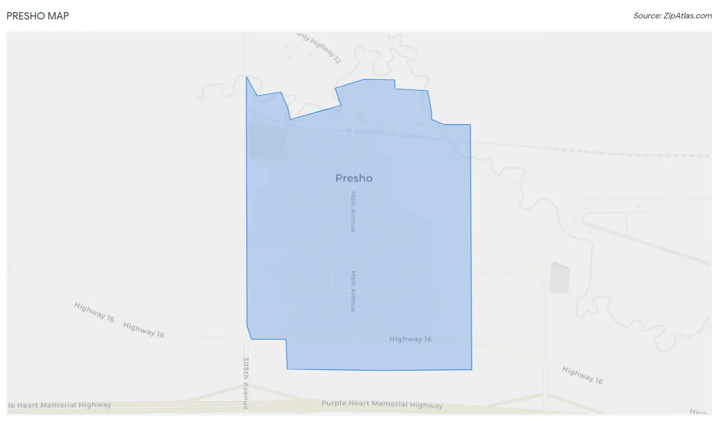 Presho Map