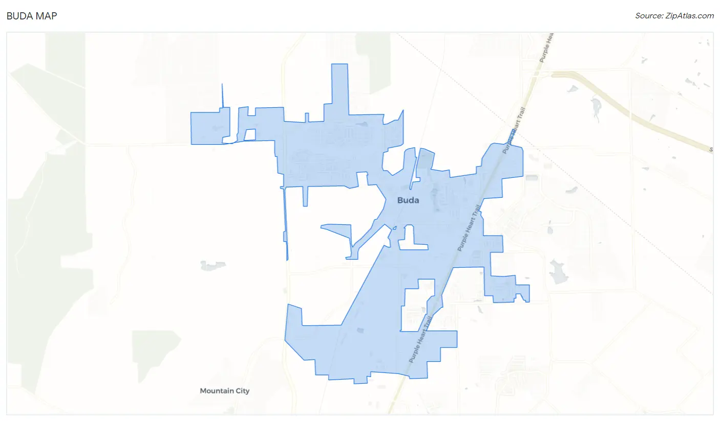 Buda, TX Zip Codes Map & Profile 2023 Zip Atlas