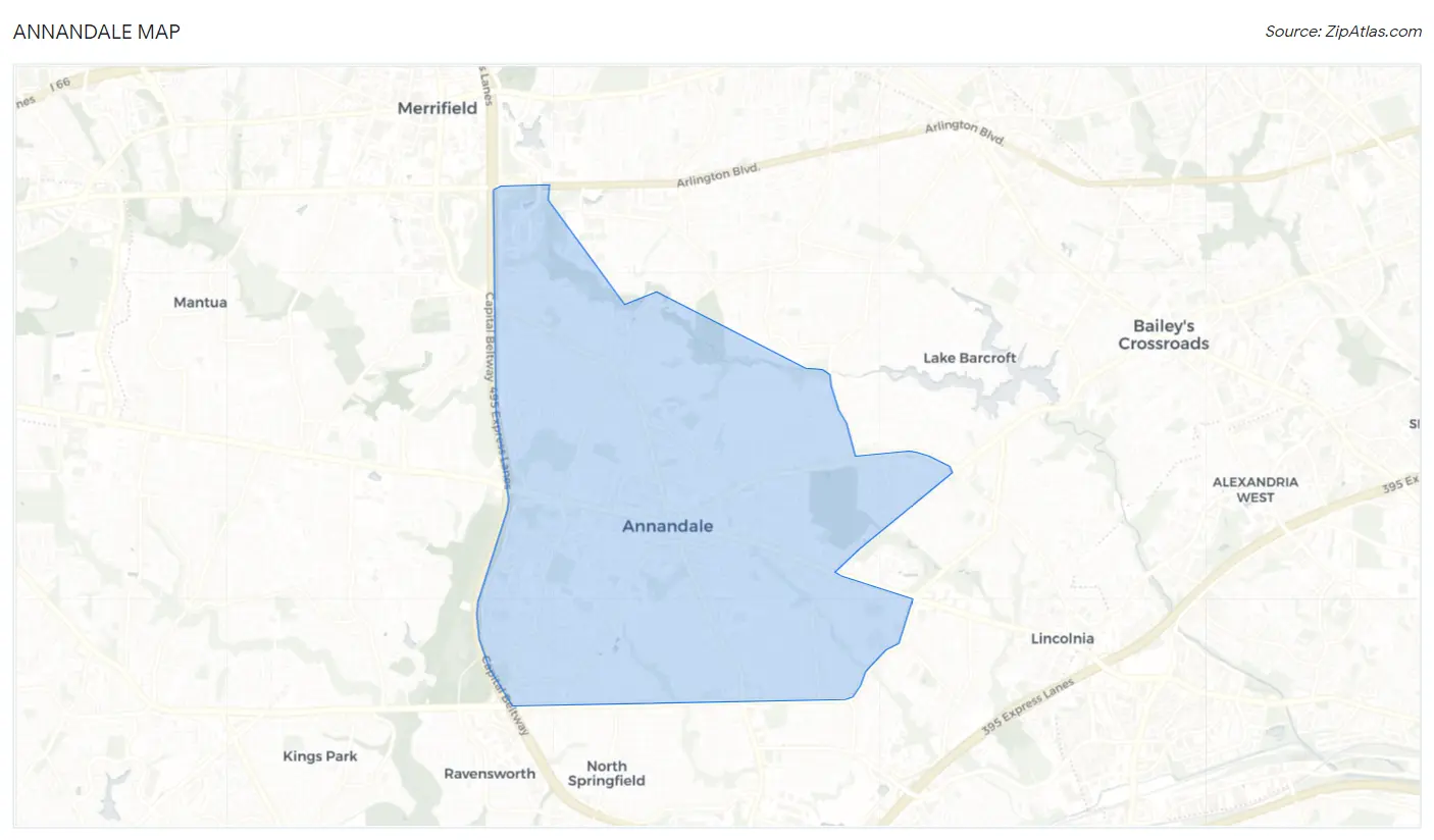 Annandale, VA 2023 Zip Atlas