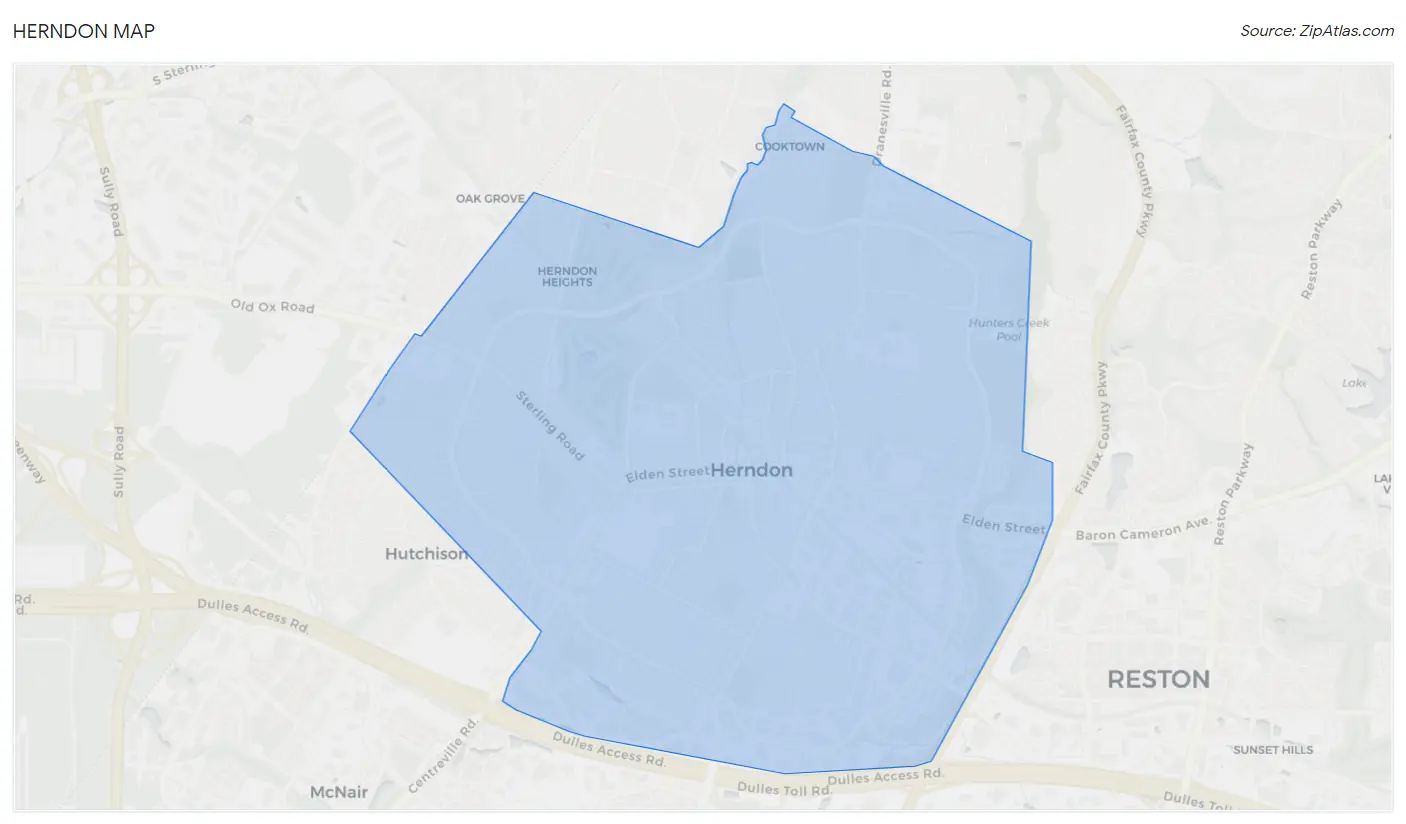 Herndon, VA 2023 Zip Atlas